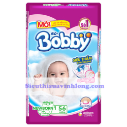 MIẾNG LÓT BOBBY NEWBORN 1 - 56 MIẾNG (CHO TRẺ DƯỚI 1 THÁNG)